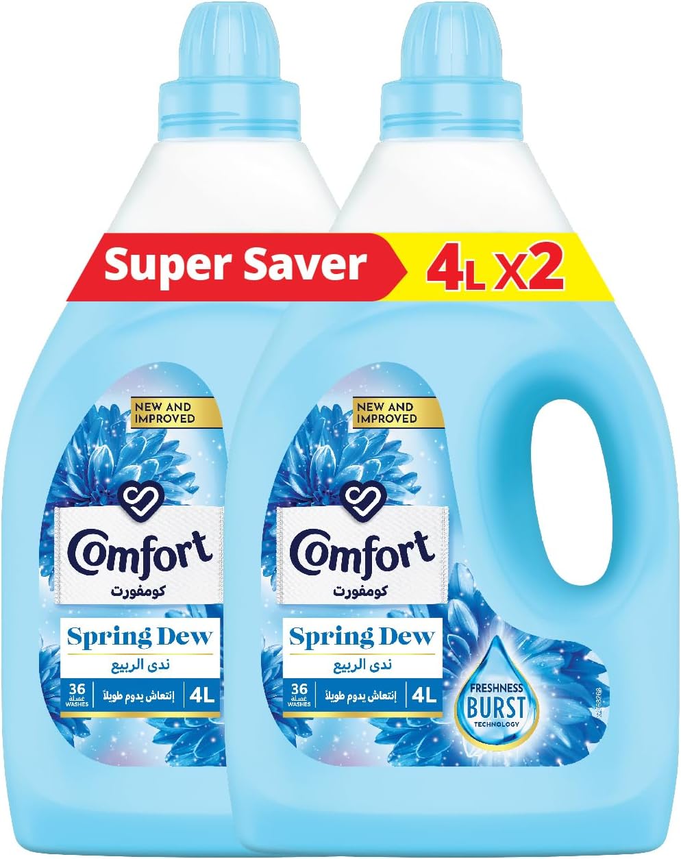 Comfort Fabric Softener Spring Dew 4L x 2